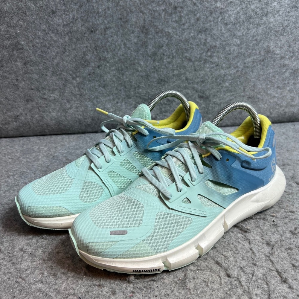Salomon Predict 2 Running Shoes Womens Mallard Blue Mint Leaf Sneakers Size 8